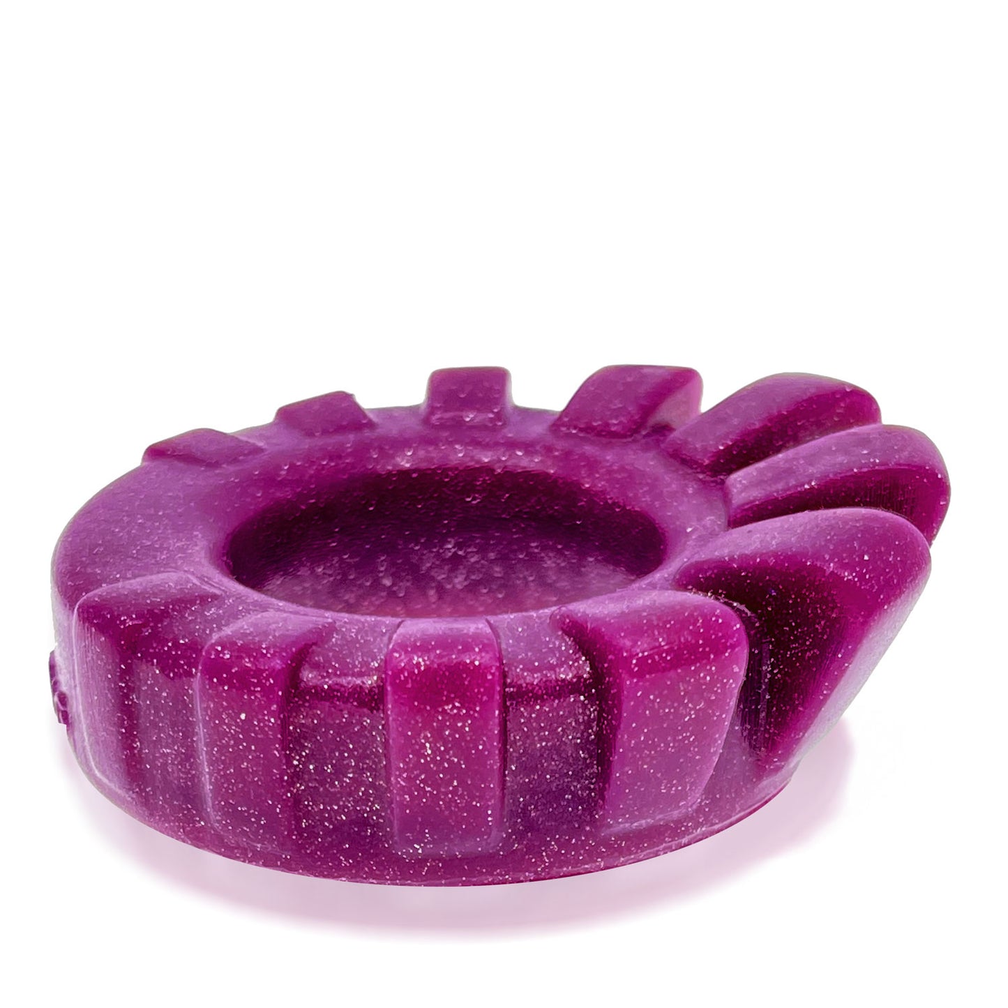 Cock-Lug Lugged Cockring - Plum