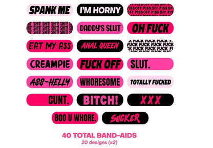 "Naughty Naughty XXX Ouchie Stix Bandages40pack NN-PLASXXX01"