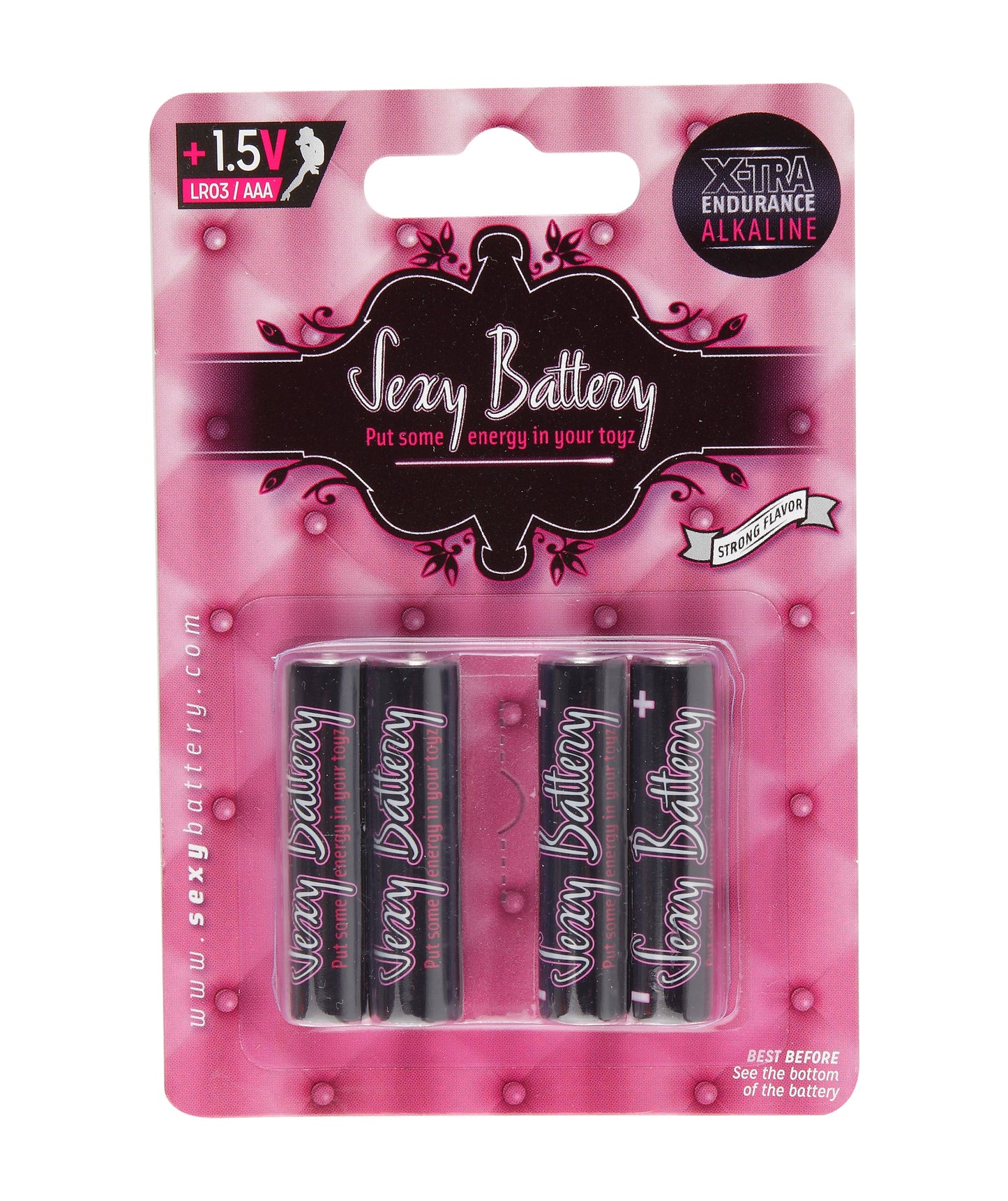 Sexy Battery AAA 4 Pack in retail packaging