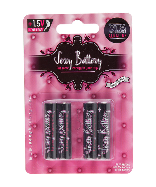Sexy Battery AAA 4 Pack in retail packaging