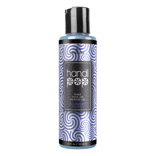 "Handipop Edible Handjob Massage Gel - Blueberry Muffin - 4.2 Fl. Oz. SEN-VL689"