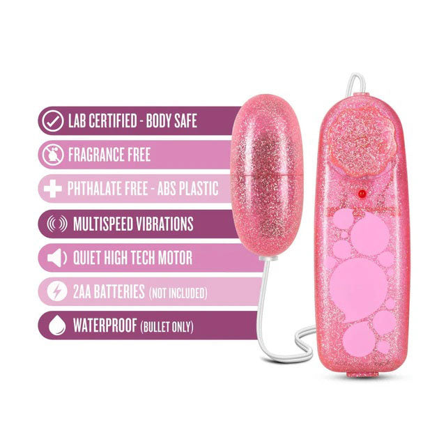 B Yours - Glitter Power Bullet - Pink