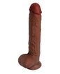 "Get Lucky Real Skin 11 Dual Layer Dildo Light Brown VB-GL-3212"