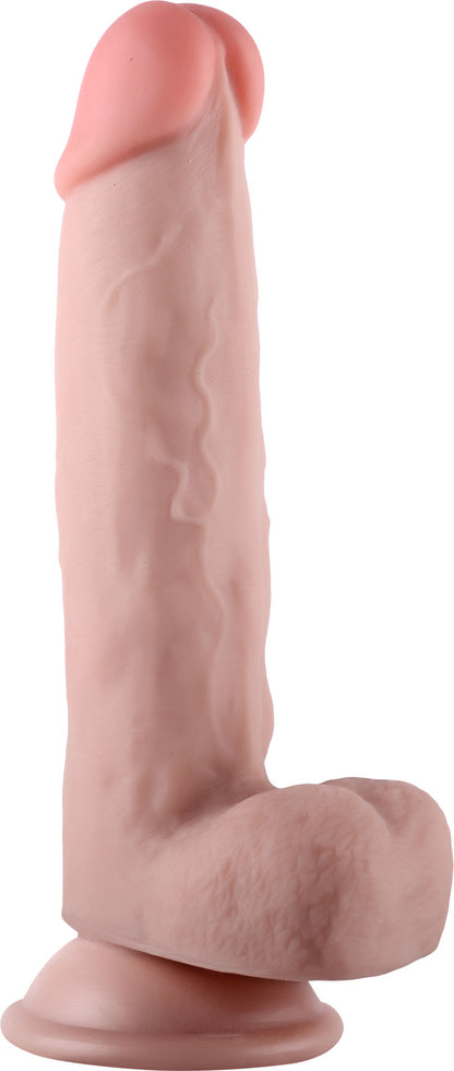 "Get Lucky Real Skin 7.5 Dual Layer Dildo Beige TMN-GL-2444"